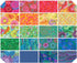 Kaffe Fassett Classics Plus Rainbow 5" Charm Pack for Free Spirit Fabrics 42 5" Fabric Squares...