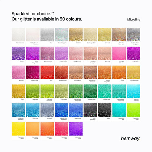 Hemway Craft Glitter Shaker 130g / 4.6oz Glitter for Arts, Crafts, Resin, Tumblers, Nails, Painting, Decoration, Festival, Cosmetic, Body - Microf...