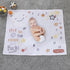 Little Love by NoJo Celestial Grey, Gold and Orange Love You to The Moon & Back Super Soft Photo Op Milestone Baby Blanket...