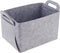 Storage Basket Felt Storage Bin Collapsible & Convenient Box Organizer with Carry Handles for Office Bedroom Closet Babies Nursery Toys DVD Laundr...