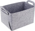 Storage Basket Felt Storage Bin Collapsible & Convenient Box Organizer with Carry Handles for Office Bedroom Closet Babies Nursery Toys DVD Laundr...