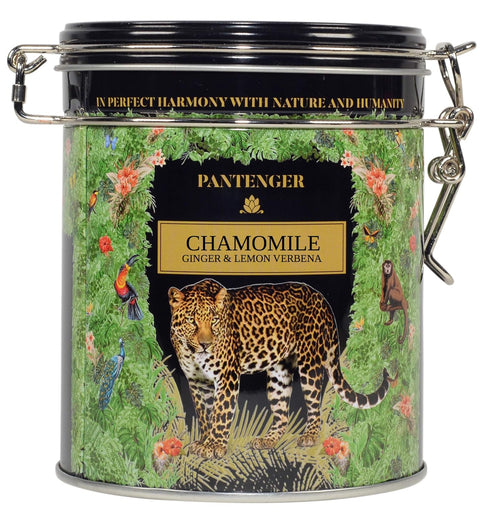 Organic German Chamomile & Ginger Herbal Tea | Loose Leaf Tea - 40 Servings | Calming and Digestive Caffeine Free Herbal Tea | By Pantenger...