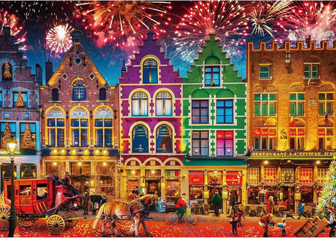 Tektalk Puzzles for Adults, 500 Piece Wooden Puzzle, Jigsaw Puzzles 500 Pieces for Teens & Adults - Bruges Belgium...