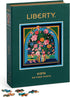 Galison Liberty Vista – 500 Piece Book Puzzle with Iconic Botanical Liberty Heirloom Print Artwork Packaged in Magnetic Keepsake Book Sized Box...
