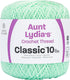 Coats Crochet Aunt Lydia's Crochet, Cotton Classic Size 10, Mint Green...