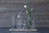 Creative Co-Op Set of 5 Vintage Bottle Vases on Wood Tray...
