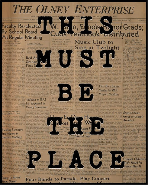 Posterizer 1 pcs-Retro Dictionary print-this must be the place-Quotes and Poems-Motivational & Inspirational Art-Decor for Home & Office- unframed...