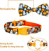 2023 NEW Halloween Holiday Collar for Boys and Girls Small Medium Large dog Pets Puppies Halloween Dog Collar with Bow Tie (Animal Print, Large-(1...