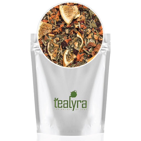 Tealyra - Orange Lemonade - Hibiscus - Eucalyptus - Lemongrass - Herbal Fruity Loose Leaf Tea Blend - VitaminsRich - Boost Immune System- 100% Nat...