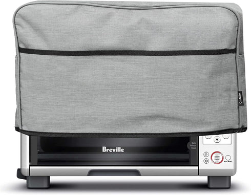 Crutello 4 Slice Toaster Oven Cover with Storage Pockets - Small Appliance Dust Covers, High Quality 4 Slice Toaster Cover, Toaster Oven Dust Cove...
