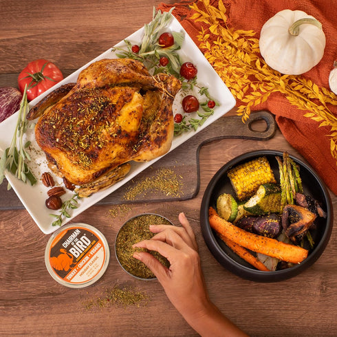 Chairman of the Bird Gourmet Turkey Rub Seasoning – Citrus-Herb Spice Blend – Orange, Cranberry, Rosemary, Sage – Roast, Grill, Smoke – Natural, G...