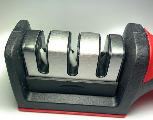 3 Stage Portable Knife Sharpener Sharpening Tool, Anti-slip,Easy To Repair,Restore and Polish Blades...
