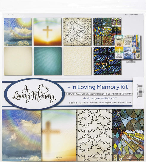 Reminisce (REMBC) In Loving Memory Scrapbook Collection Kit, Multicolor...