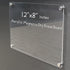 Acrylic Magnetic Dry Erase Board for Fridge 12"x8" Small Magnetic Whiteboard for Fridge Magnetic Acrylic Dry Erase Board for Refrigerator Clear Ac...