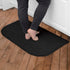 Ritz Solid Accent Rug: 18" x 30" Stain Resistant Kitchen or Living Room Floor Mat, Latex Backing, Machine Washable, Black...