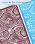 Puocaon Clay Silk Screen Stencils - 10 Pcs Marble Pattern Reusable Silk Screen Stencils for Polymer Clay Jewelry Making, Terrazzo Fluid Trendy Pol...