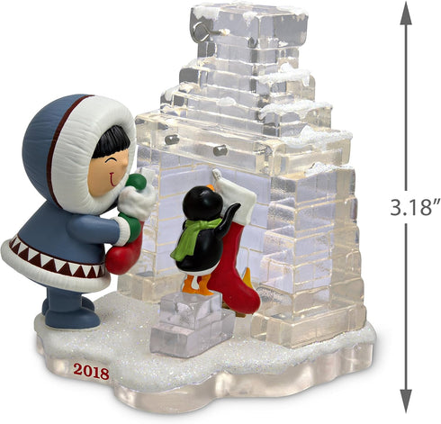 Hallmark Keepsake Christmas Ornament 2018 Year Dated, Frosty Friends Hanging Stockings...