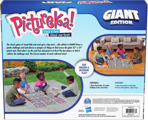Pictureka Giant Board Game - Fun Family Game with Big Mat & Cards for Kids Ages 6+...