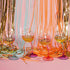 Pavilion Gift Company I Used To Be Hitched But I'm Better Now 11 Oz Red Ombre & Gold Unique Tipsy Stemmed Wine Glass, Pink...