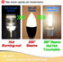 E17 LED Bulb 10 Watt Equivalent 100W 4000K Natural White 1000lm Non-Dimmable 120V E17 Intermediate Base LED Bulb for Desk Lamp, Ceiling Fan Lights...