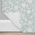 Waverly Stencil Vine Short Curtain Valance Tab Top Window Curtains for Kitchen or Bathroom, 52" x 18", Spa...