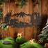 Moxweyeni Metal Bear Wall Art Forest Mountain Bear Woodland Decor Rustic Animal Hunting Decor for Bedroom Wall Decoration, 11.8 x 6.9 Inch...