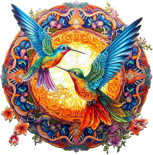 Wooden Puzzles for Adults, Hummingbird Wooden Jigsaw Puzzles, Unique Animal Shape Puzzles, Christmas Thanksgiving Gifts for Family Friend(S-7.9 * ...
