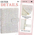 A5 Rhinestone Refillable Notebook Binder and Crystal Pen Set 6 Ring Diamond Budget Binder for Filler Paper Bling White Desk Accessories for Women ...