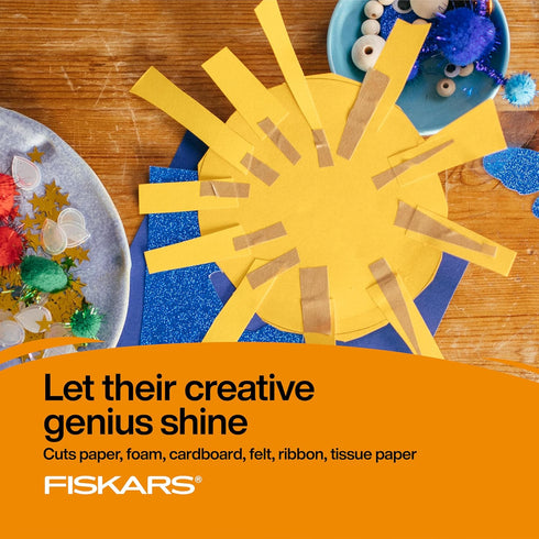 Fiskars Big Kids For Ages 8+ Ombre 6" Left-handed Scissors, Blue-Turquoise...