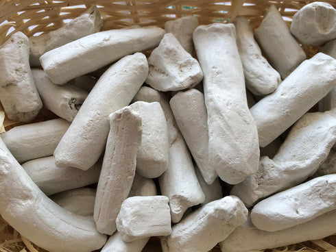 WHITE Pressed Clay edible chunks (lump) natural for eating (food), 4 oz (113 g)...