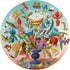 eeBoo: Piece and Love Crazy Bug Bouquet 500 Piece Round Jigsaw Puzzle, Jigsaw Puzzle for Adults and Families, includes Glossy and Sturdy Pieces...