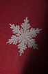 XD17141 Glisten Snowflake Embroidered Christmas Table Runner, 16 x 36-Inch, Red...