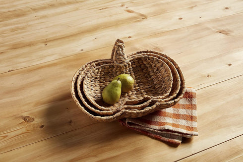 Mud Pie Harvest Check Napkin Set, Orange, 18" x 18"...