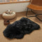 Ashler Faux Fur Rug, Black Area Rugs, Fluffy Sheepskin Fur Rug, Fuzzy Ultra Soft 2 x 3 Ft Rugs, Machine Washable Shag Rug, Nursery Throw Rugs for ...