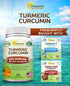 aSquared Nutrition Turmeric Curcumin 1300mg with BioPerine Black Pepper Extract - 180 Capsules - with 95% Curcuminoids, 100% Natural Tumeric Root ...