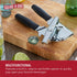 Portable Can Opener, Features an Ergonimic Handle for Optimal Comfort, and Built-in Bottle Opener for a 2-in-1 Tool, Durable Cutting Wheel, Black...