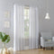 No. 918 Trevor Heathered Texture Semi-Sheer Tab Top Curtain Single Panel, 40" x 84", White...