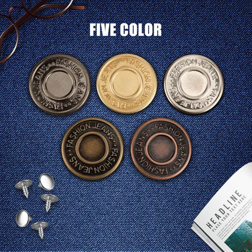 40 Sets Jeans Button Replacement 20mm, Premium Denim Buttons, Pants Button Replacement with Split Storage Box?Suitable for Jeans, Denim, Skirts, B...