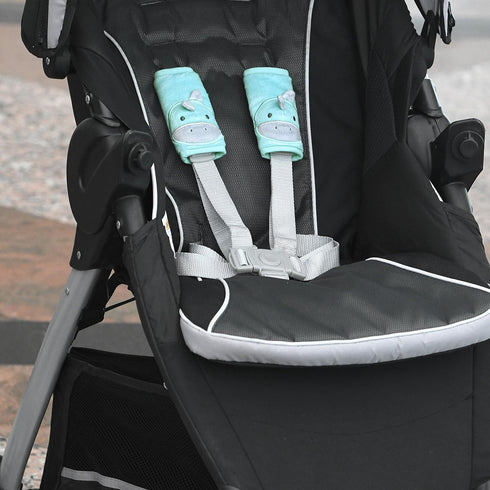 Travel Bug Baby & Toddler 3-Piece Head Support & Strap Covers Set for Car Seats, Strollers & Bouncers … (Dinosaur)...