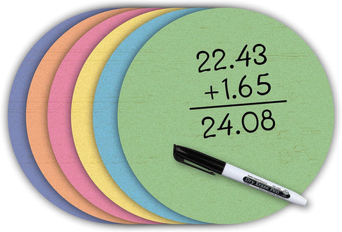 Teacher Created Resources Spot On Dry-Erase Desktop Writing Spots: Painted Wood - 10-1/2" (TCR77538)...