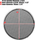 X AUTOHAUX 2pcs 3 Inch Car Metal Audio Speaker Grill Cover Mesh Woofer Horn Guard Decorative Circle Grille Protector Silver Tone...