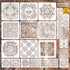 Mandala Stenils for Painting on Wood, 27Pcs Mandala Stencils for Crafts Small & Large Pattern, Plastic Reusable Rangoli Stencils for DIY Projects ...