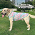 Dog Tie dye Sleeveless T Shirt Green Red Printed Dogs Vest Shirt Pajamas Breathable Stretchy Summer Clothes for Extra large Dog Boys Girls?3X-Larg...
