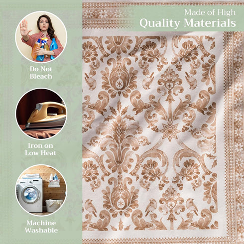 Maison d' Hermine Cloth Napkins Set of 4 100% Cotton Everyday Reusable Square Napkins Cloth Washable, Dinner, Party, Wedding, Restaurant (Allure, ...