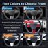 Tesla Interior Decoration Protection Patch, Suitable for Model Y/3 Steering Wheel Button Decoration Patch (Matt Withe)...