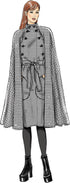 Vogue V9288 Easy to Sew Women's Collared Cape with Belt Sewing Pattern, Sizes L-XXL...