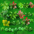 100pcs Mini Model Plant Miniature Model Tree Flower Green Shrub for Fairy Garden Diorama Train Scenery Railway Sand Architecture Model Craft Suppl...