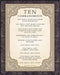 Posterizer 1 pcs-Religious Bible Verse -Ten Commandments-Religious Posters-Gifts for Christians-Decor for Home & Office- UNFRAMED Wall Art...