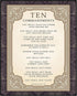 Posterizer 1 pcs-Religious Bible Verse -Ten Commandments-Religious Posters-Gifts for Christians-Decor for Home & Office- UNFRAMED Wall Art...