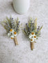 Dried Flowers Boutonniere for Men Wedding 2 Pieces Set Groom Boutonniere kit Boho Pampas Fall Anniversary Decorations (Lavender)...